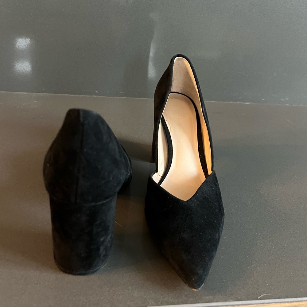 1. State Black Suede Heels